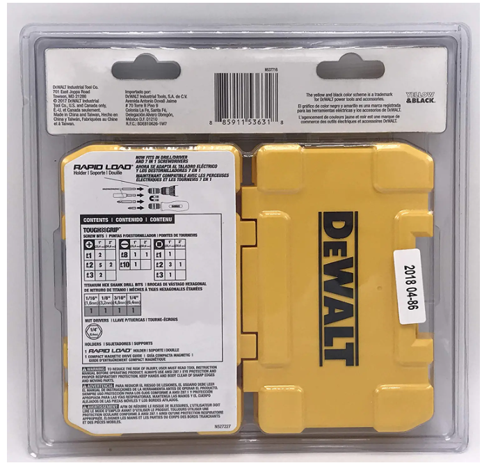 Juego de puntas/brocas 27 pz DW2504TG DeWalt