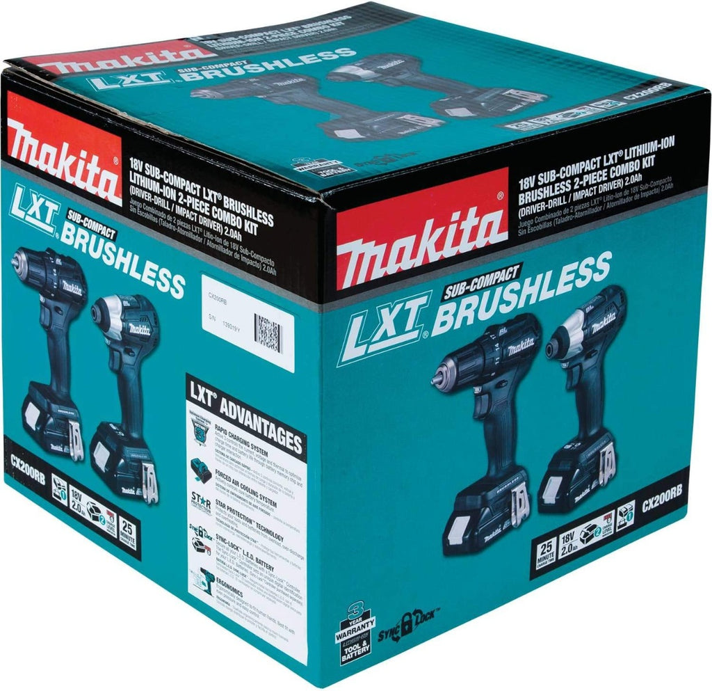 Combo Rotomartillo XFD11 - Llave de impacto XDT15 Inalámbrico 18V CX200RB Makita.