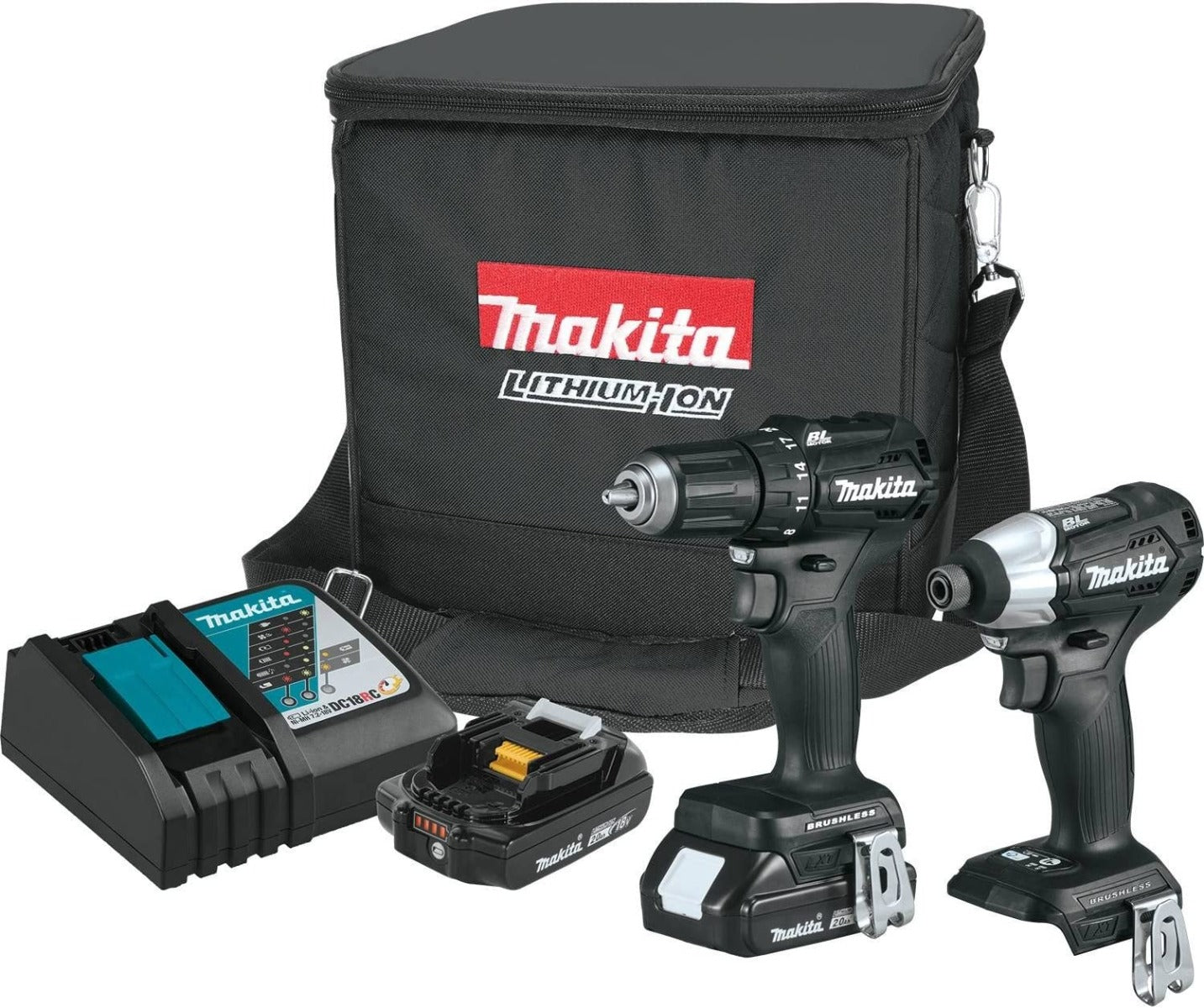 Combo Rotomartillo XFD11 - Llave de impacto XDT15 Inalámbrico 18V CX200RB Makita.