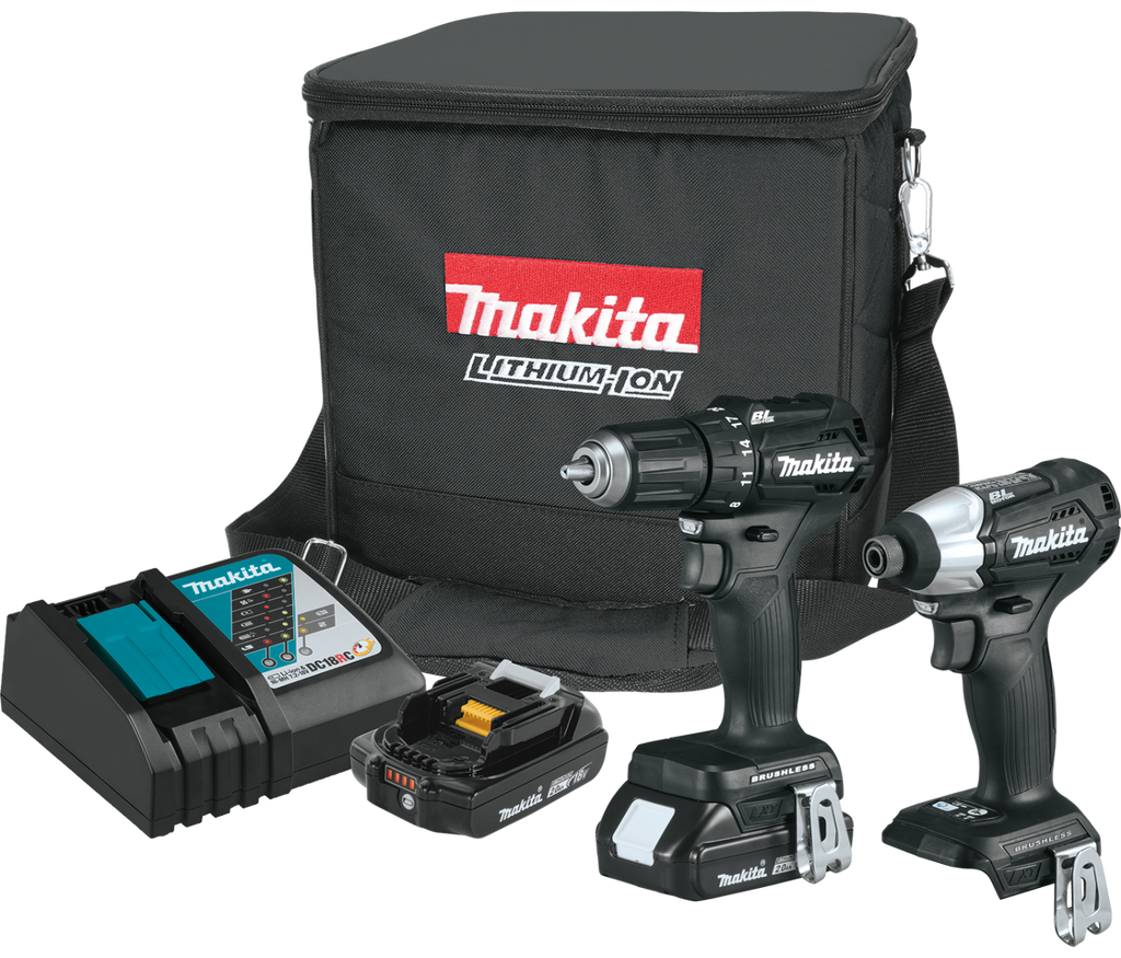 Combo Rotomartillo XFD11 - Llave de impacto XDT15 Inalámbrico 18V CX200RB Makita.