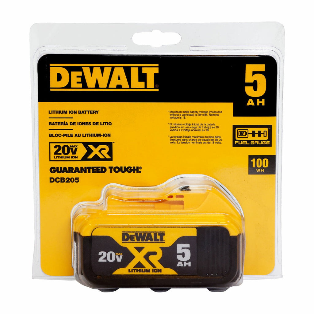 Batería Iones de Litio 20V 5AH DCB205 DeWalt