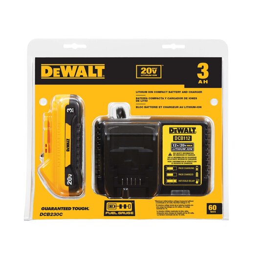 Batería 3Ah y Cargador  20V DCB230C DeWalt