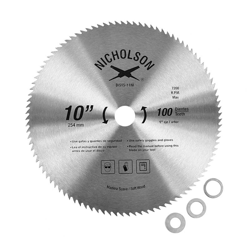Sierra para madera diente fino 10 "  515-11 Nicholson