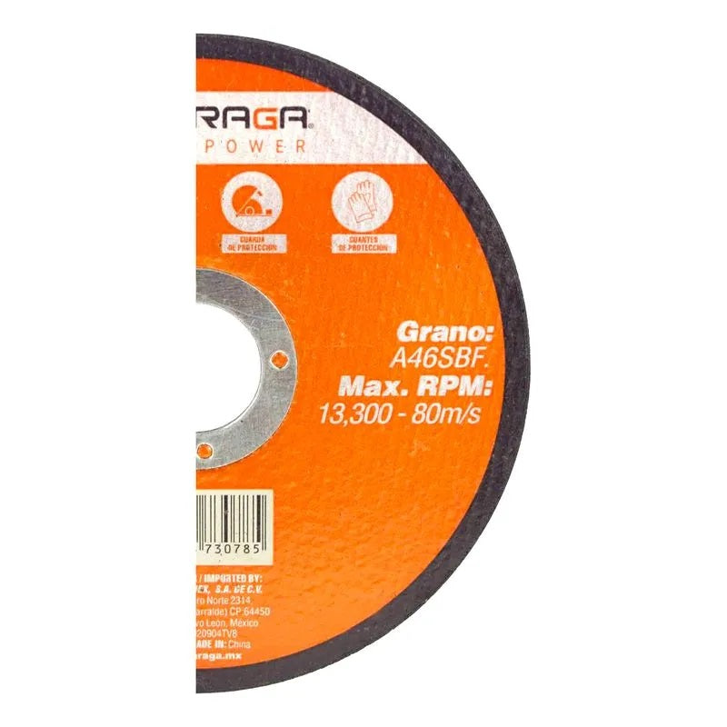 Disco de Corte Acero/Inoxidable 4-1/2" DA451078FL1X Maraga