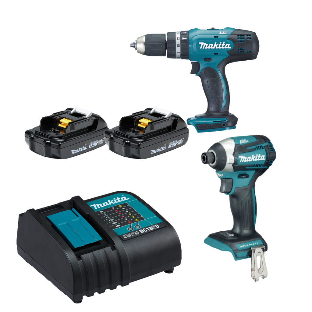 Combo Rotomartillo DHP453-Atornillador DTD156 18V DLX2336SYX Makita