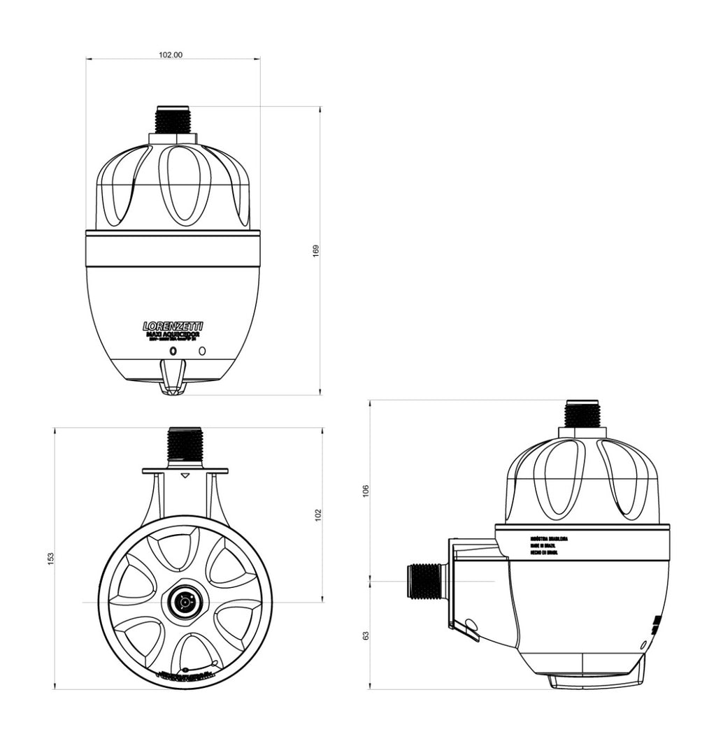 Maxi Calentador Ultra 127V Lorenzetti