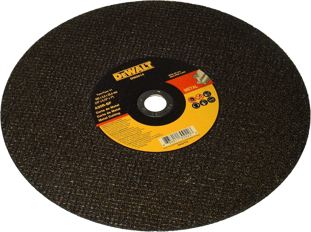 Disco Corte De Metal 14" DW0014 DeWalt