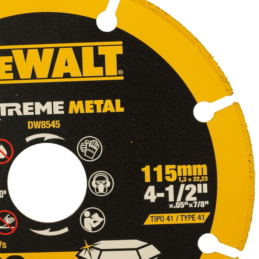 Disco Diamantado Extreme Metal de 4 1/2 " DW8545 DeWalt