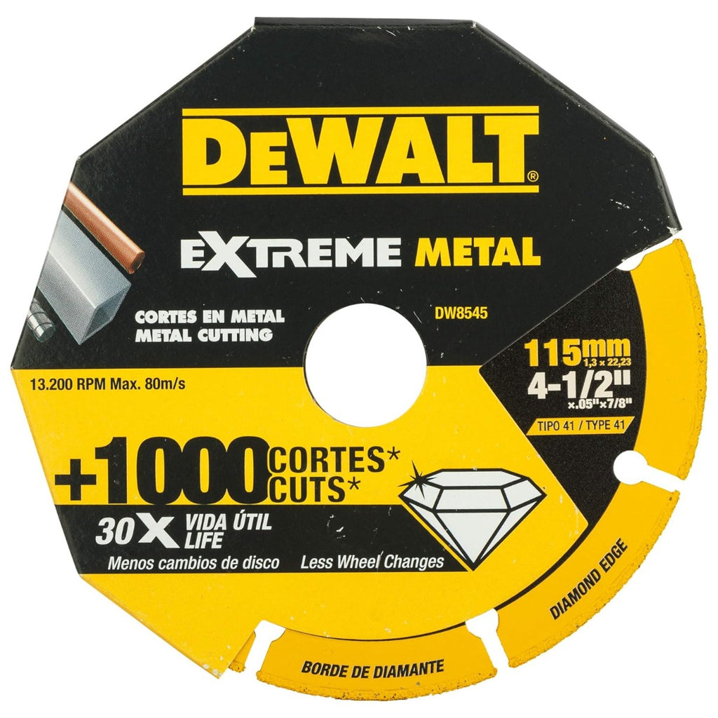 Disco Diamantado Extreme Metal de 4 1/2 " DW8545 DeWalt