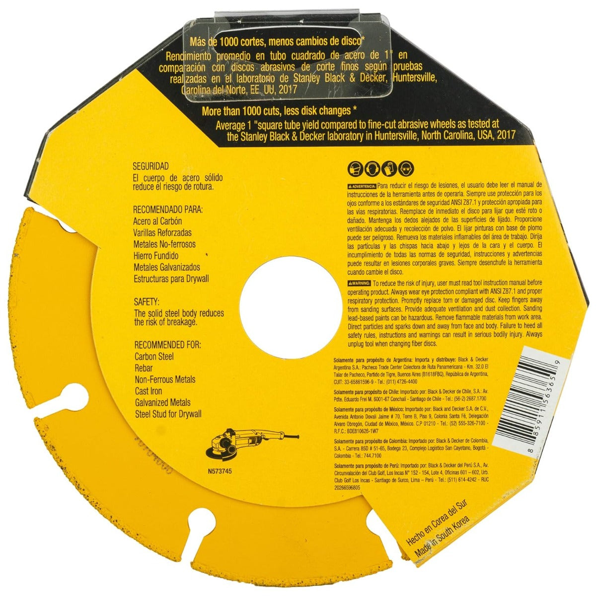 Disco Diamantado Extreme Metal de 4 1/2 " DW8545 DeWalt