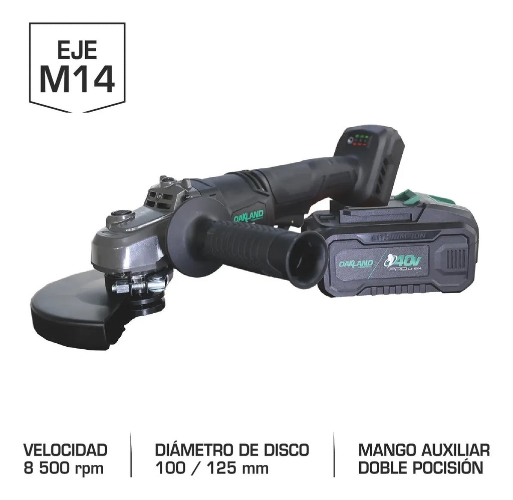 Esmeriladora 5” 40V AA-8500PT Oakland