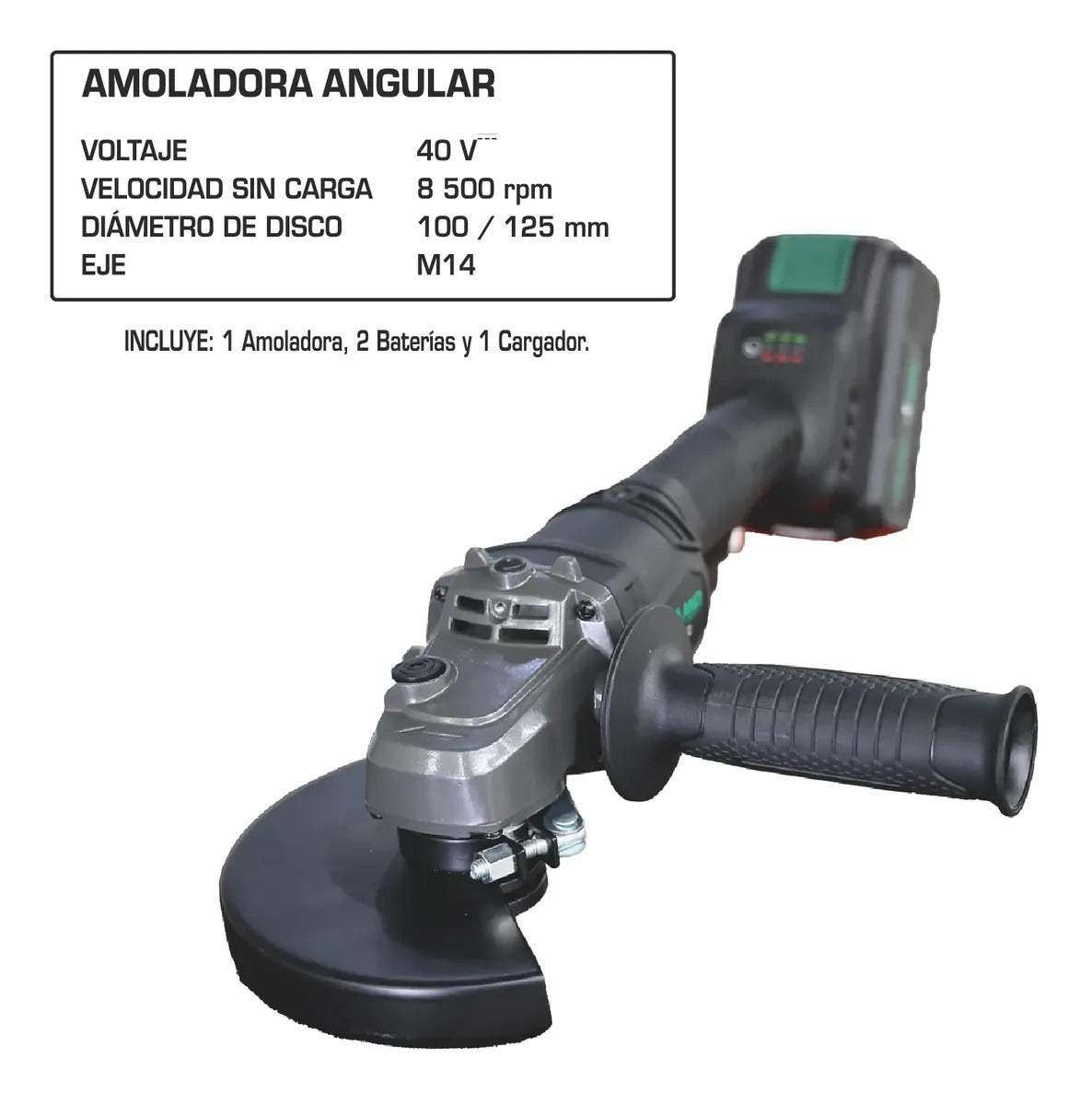 Esmeriladora 5” 40V AA-8500PT Oakland