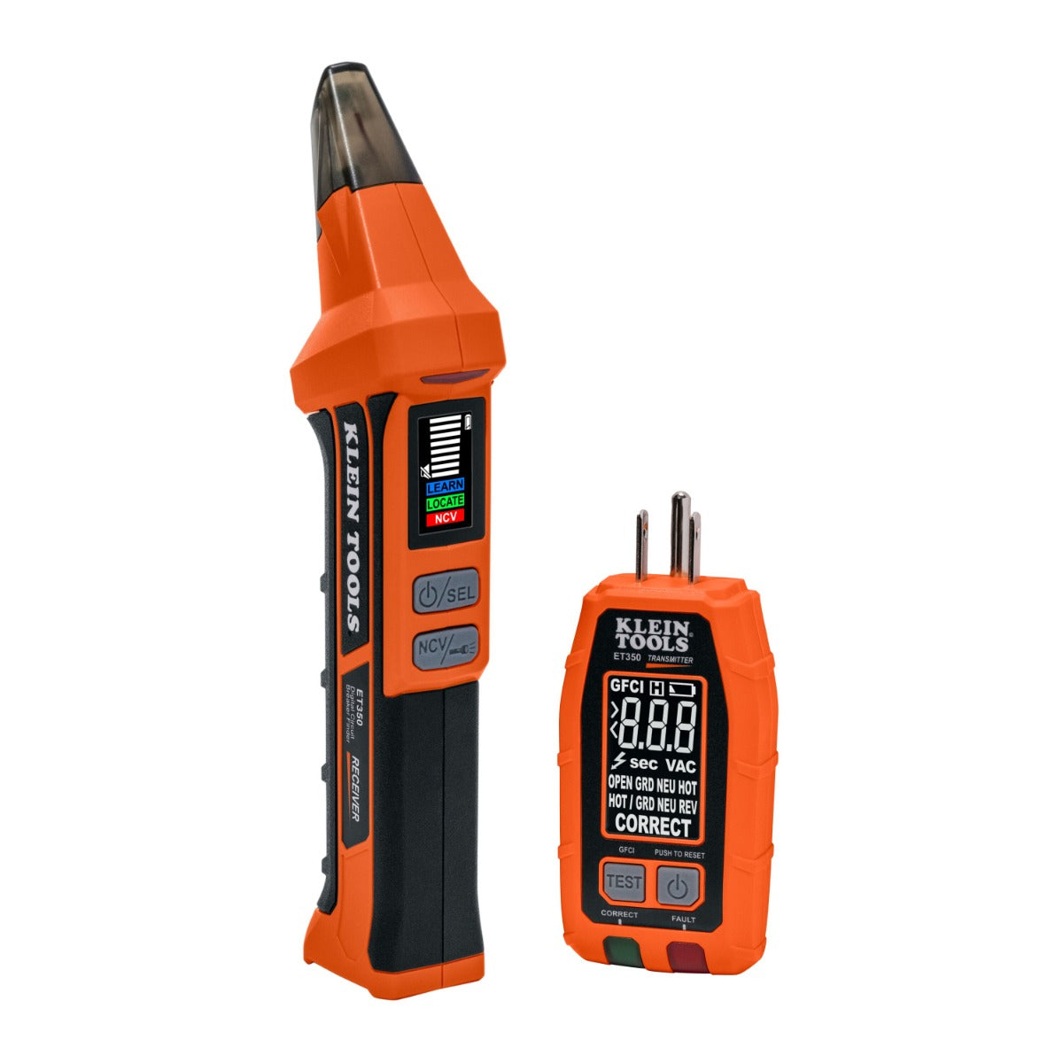 Detector digital de cortacircuitos con probador de tomacorrientes 4 en 1 ET350 Klein Tools