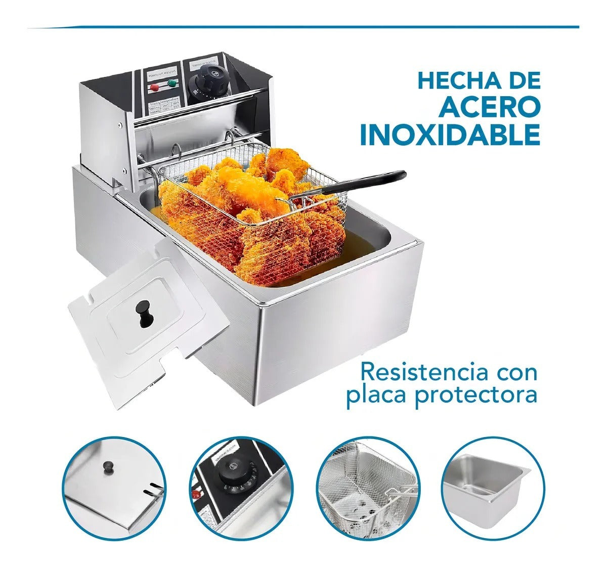 Freidora Aceite Eléctrica 6L SHTFRY01 Shtark