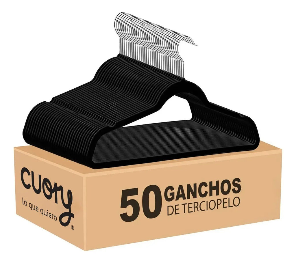 Ganchos Terciopelo 50 Pzs CUOH-GA3 Cuory
