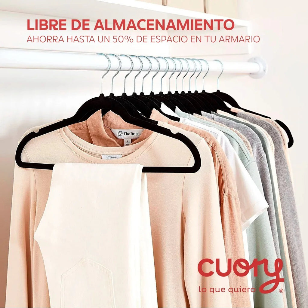 Ganchos Terciopelo 50 Pzs CUOH-GA3 Cuory