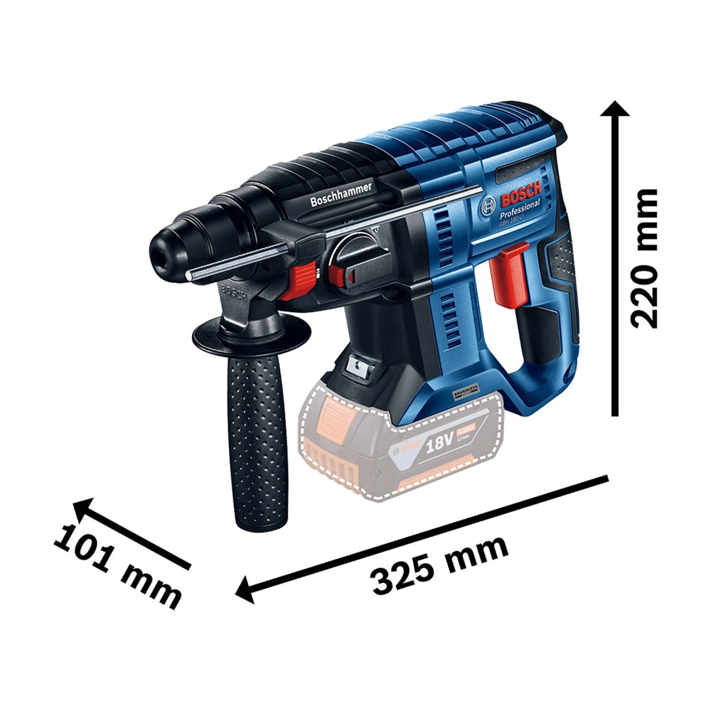 Martillo Perforador SDS Plus 18V GBH 180-LI Bosch