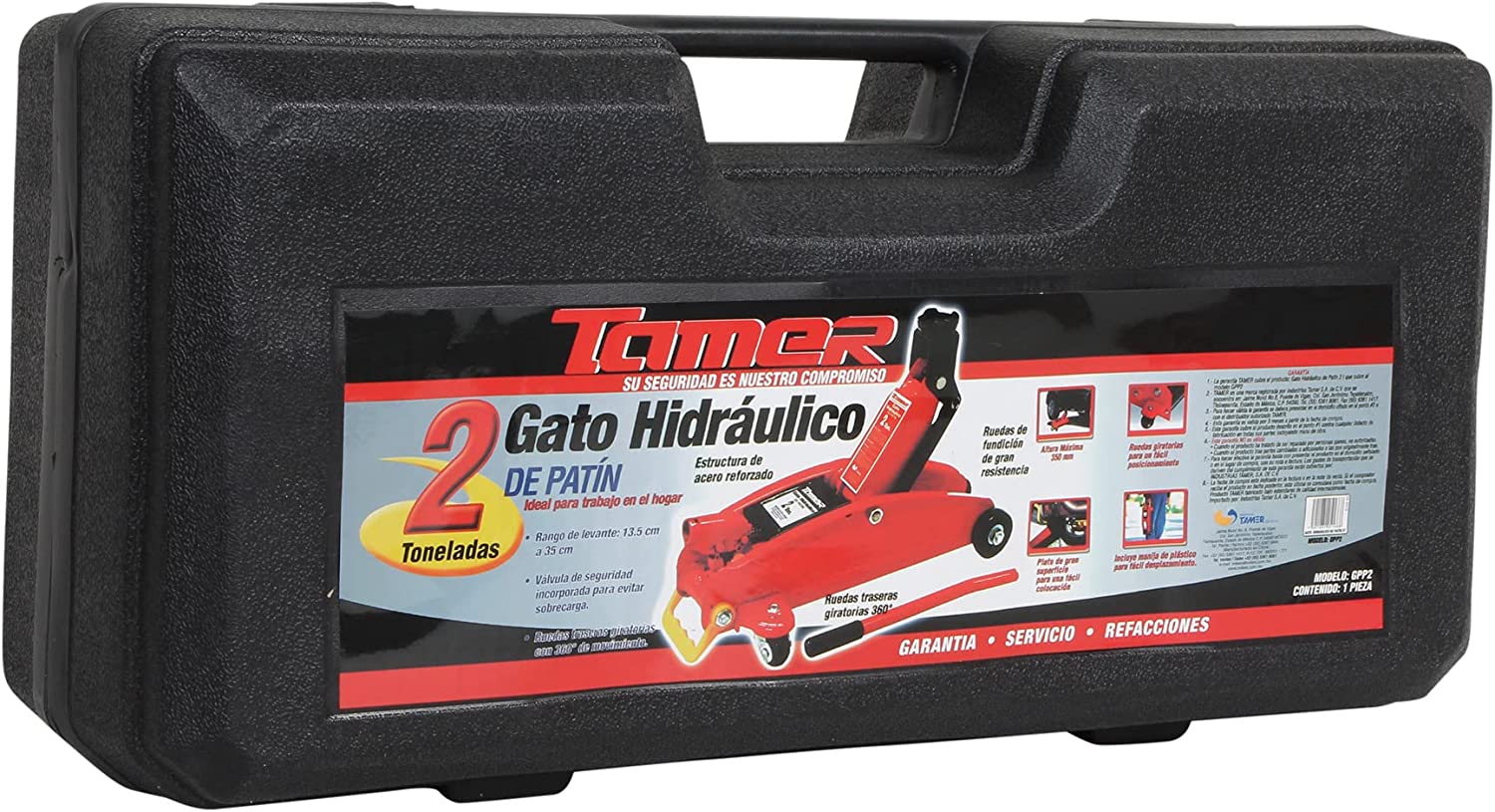 Gato de patín 2 toneladas GP2T Tamer