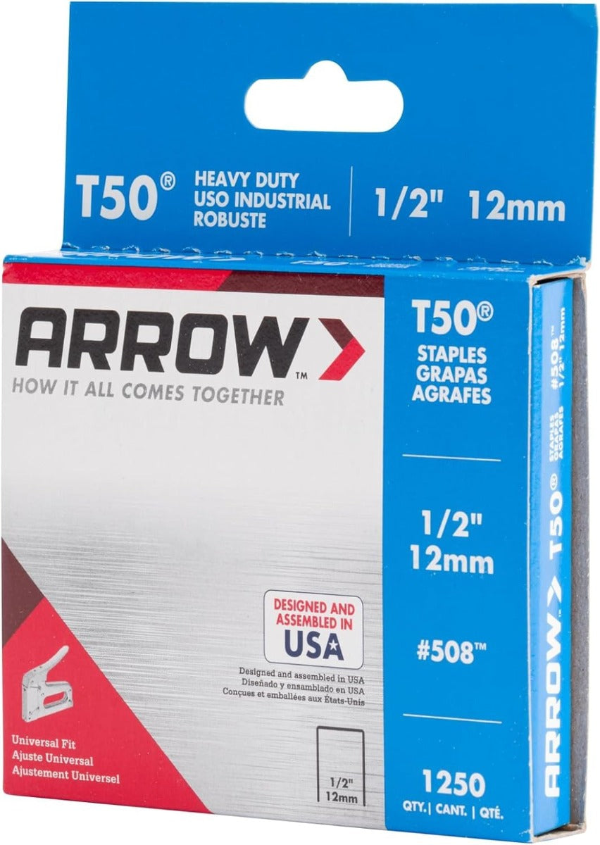 Grapas T50 1/2” #508 1250 Pzs Arrow