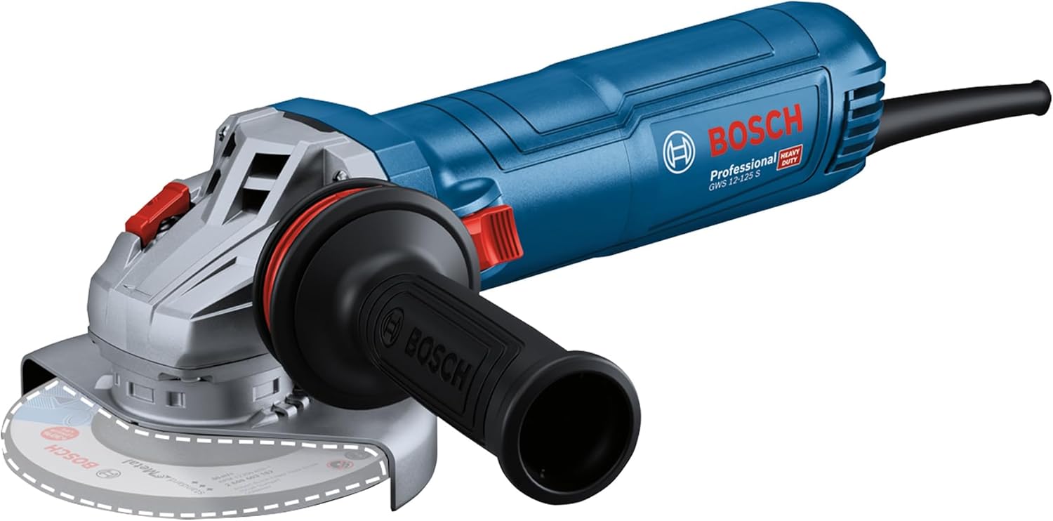 Miniesmeriladora 5″ 1200W GWS 12-125 S Bosch