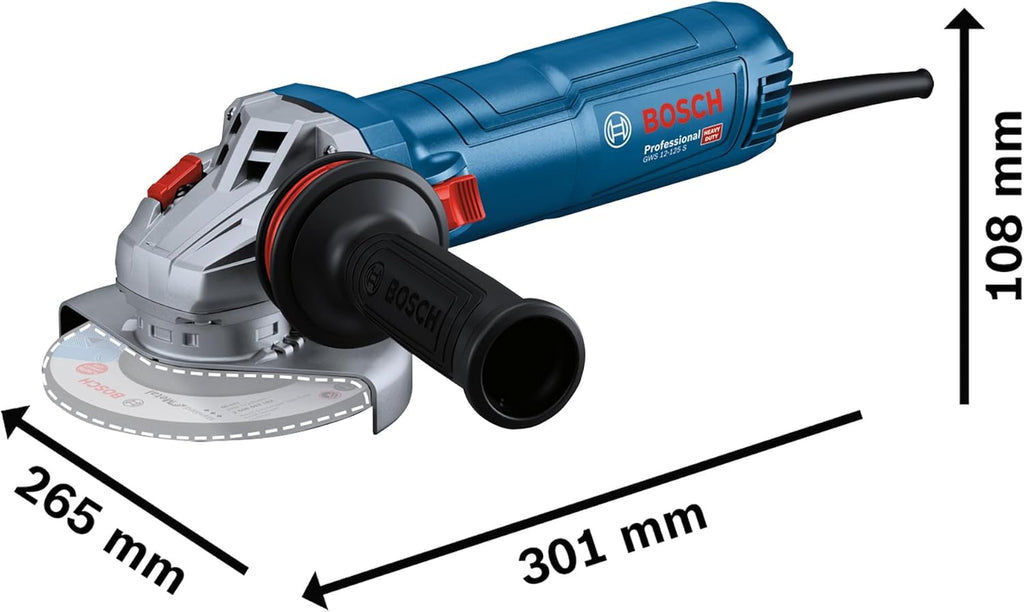 Miniesmeriladora 5″ 1200W GWS 12-125 S Bosch
