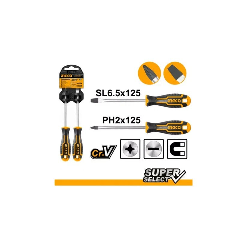 Juego Desarmadores 2 Pzs HKSD0248 Ingco
