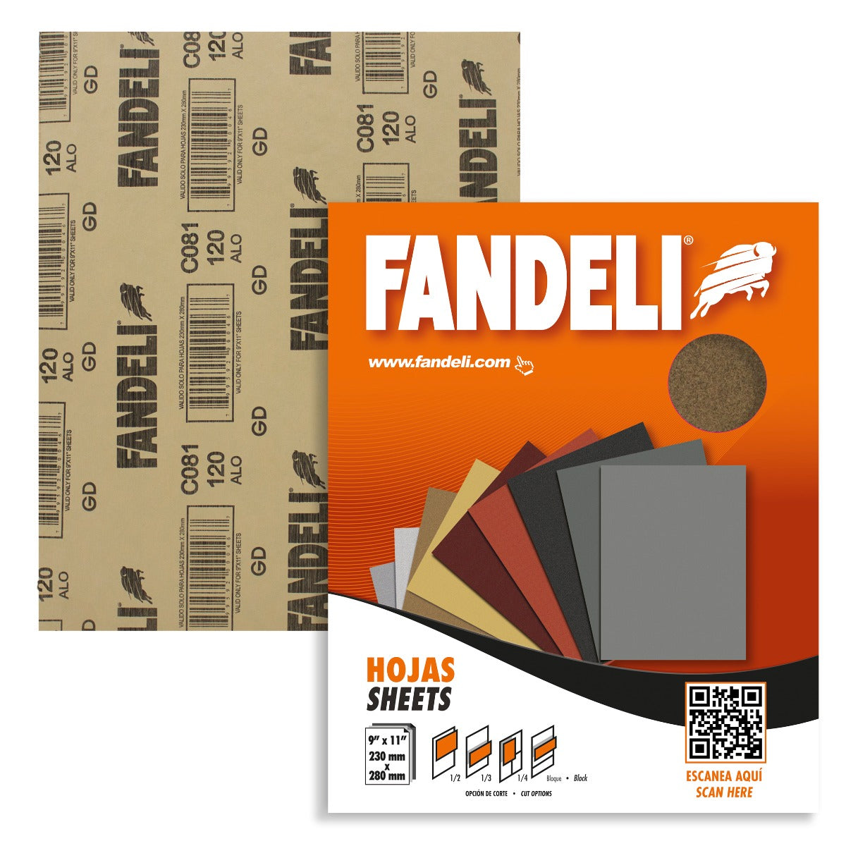 Lija Para Madera Grano 120 C081 Fandeli