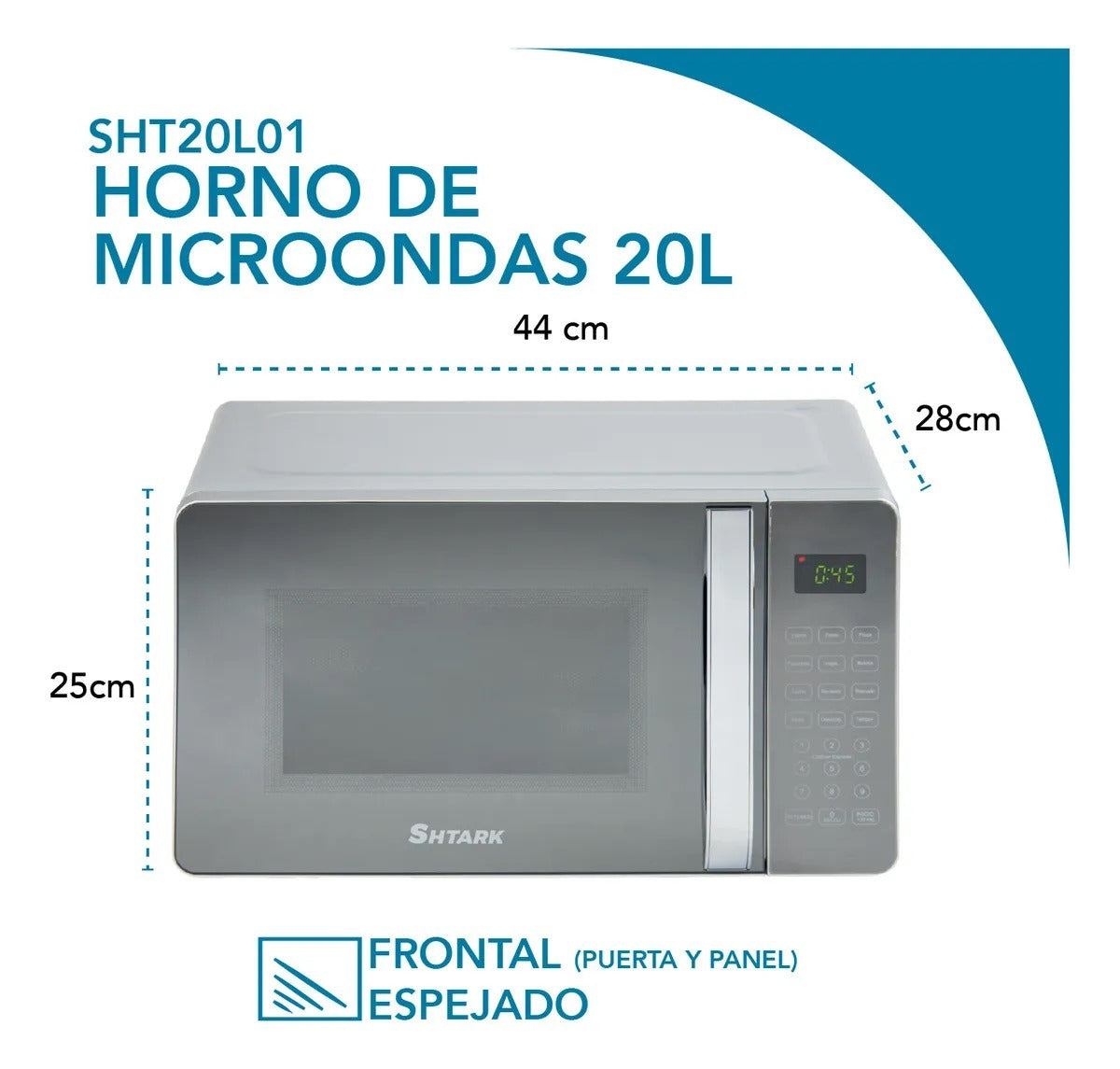 Horno De Microondas 7 Pies 700W SHT20L01 Shtark