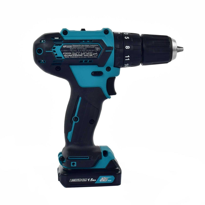 Rotomartillo Inalámbrico de 3/8" 12V HP333DWYE Makita