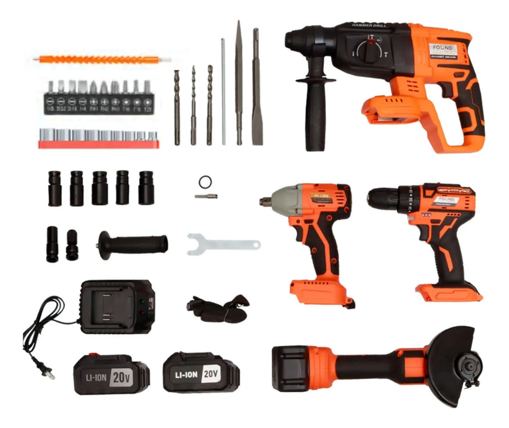 Combo Inalámbricos 20V HR4EN1-10 Found Tools
