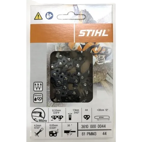 Cadena De 12” Para Motosierra 3/8" Picco Micro Mini 3 (PMM 3), 1.1 mm Stihl
