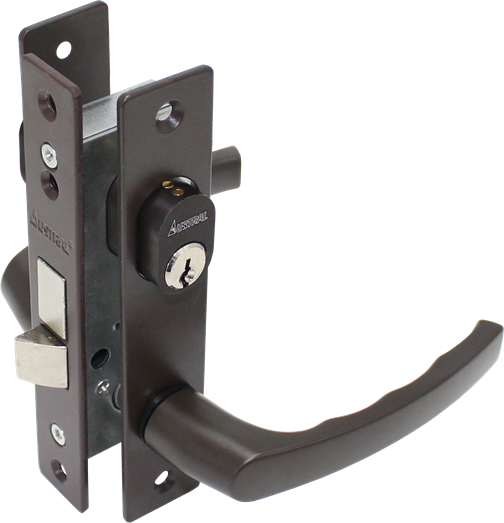 Cerradura Perfil Angosto  639 CD Negro Austral