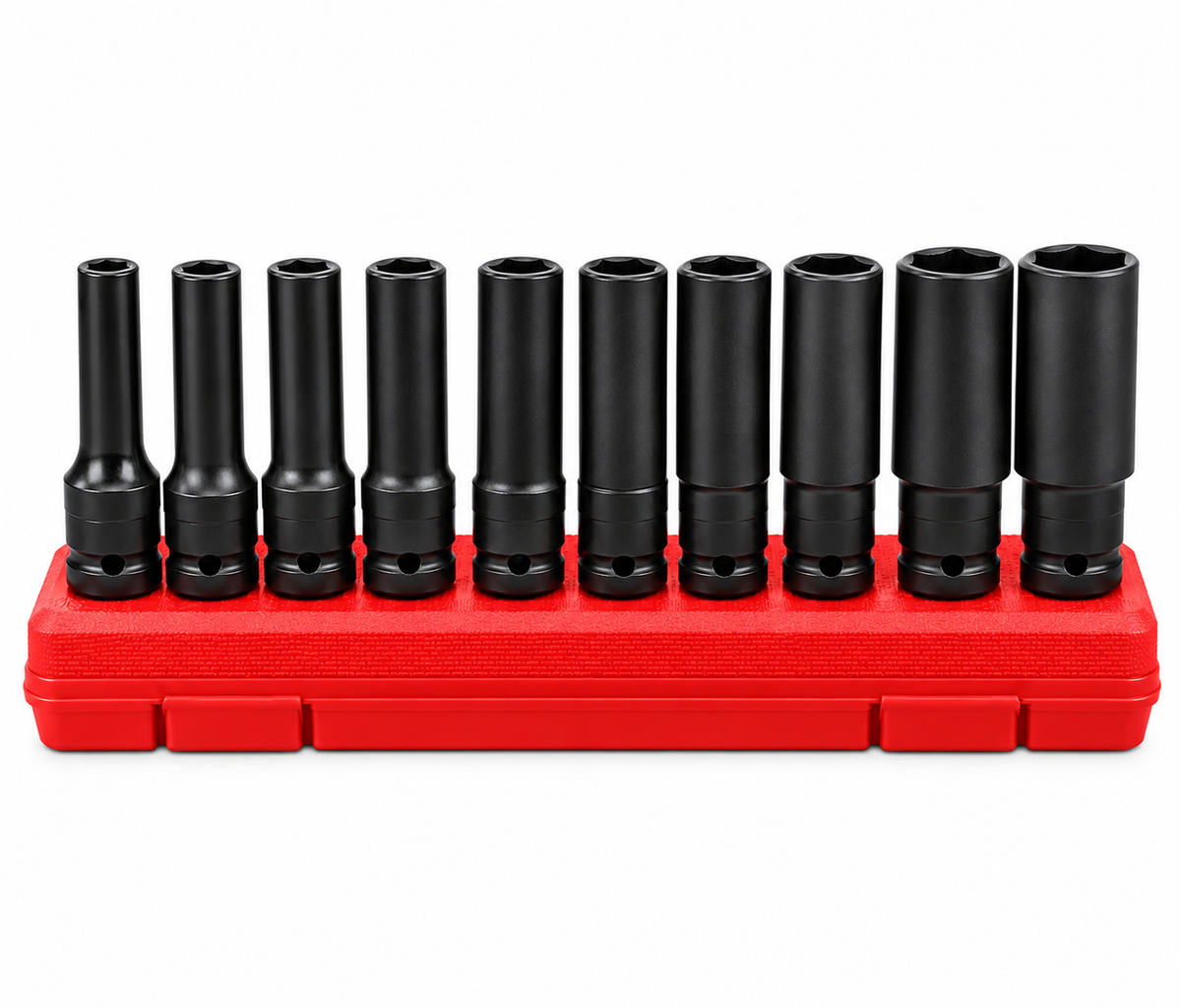Juego de Dados de Impacto 1/2" 10 Pzs Redbo 