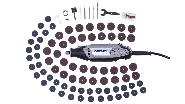 Mototool con 82 accesorios + eje flexible 3000 Dremel