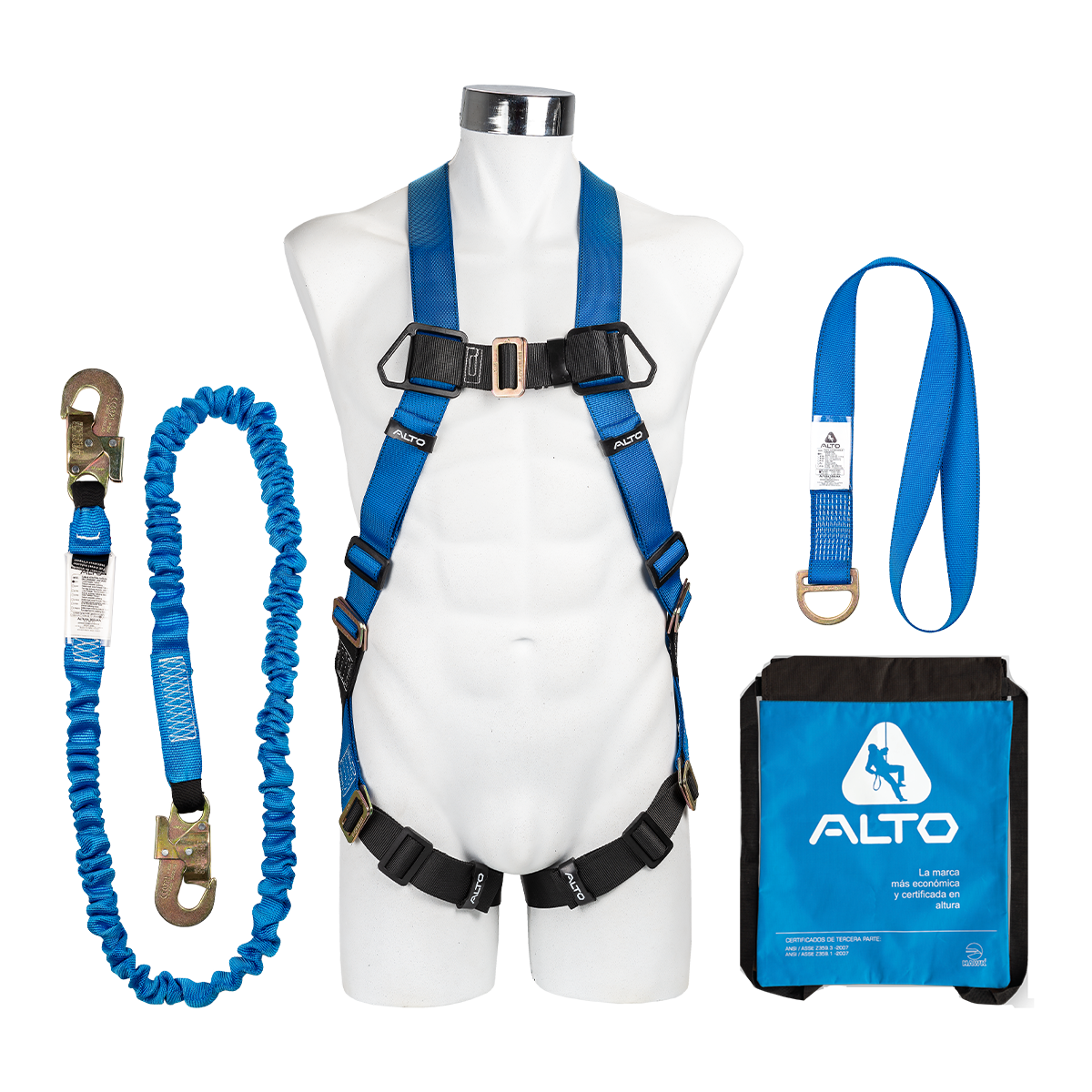 Kit cable, arnés y punto fijo KPA-1 Alto Altura Segura