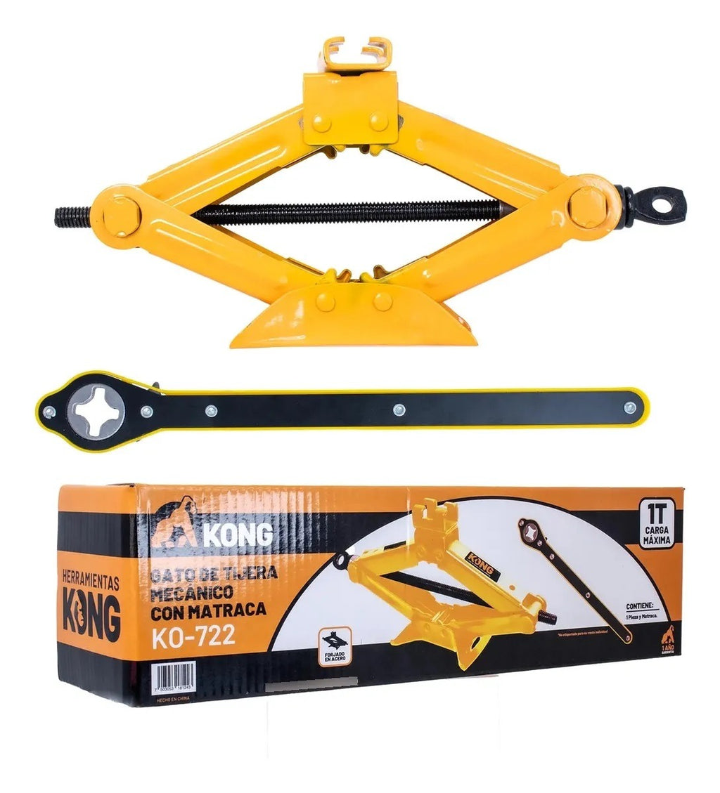 Gato Tijera 1 Ton Con Matraca K0-722 Kong
