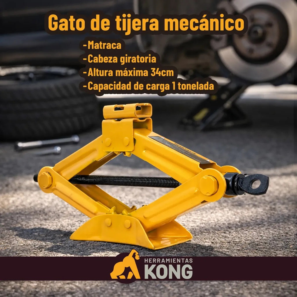 Gato Tijera 1 Ton Con Matraca K0-722 Kong