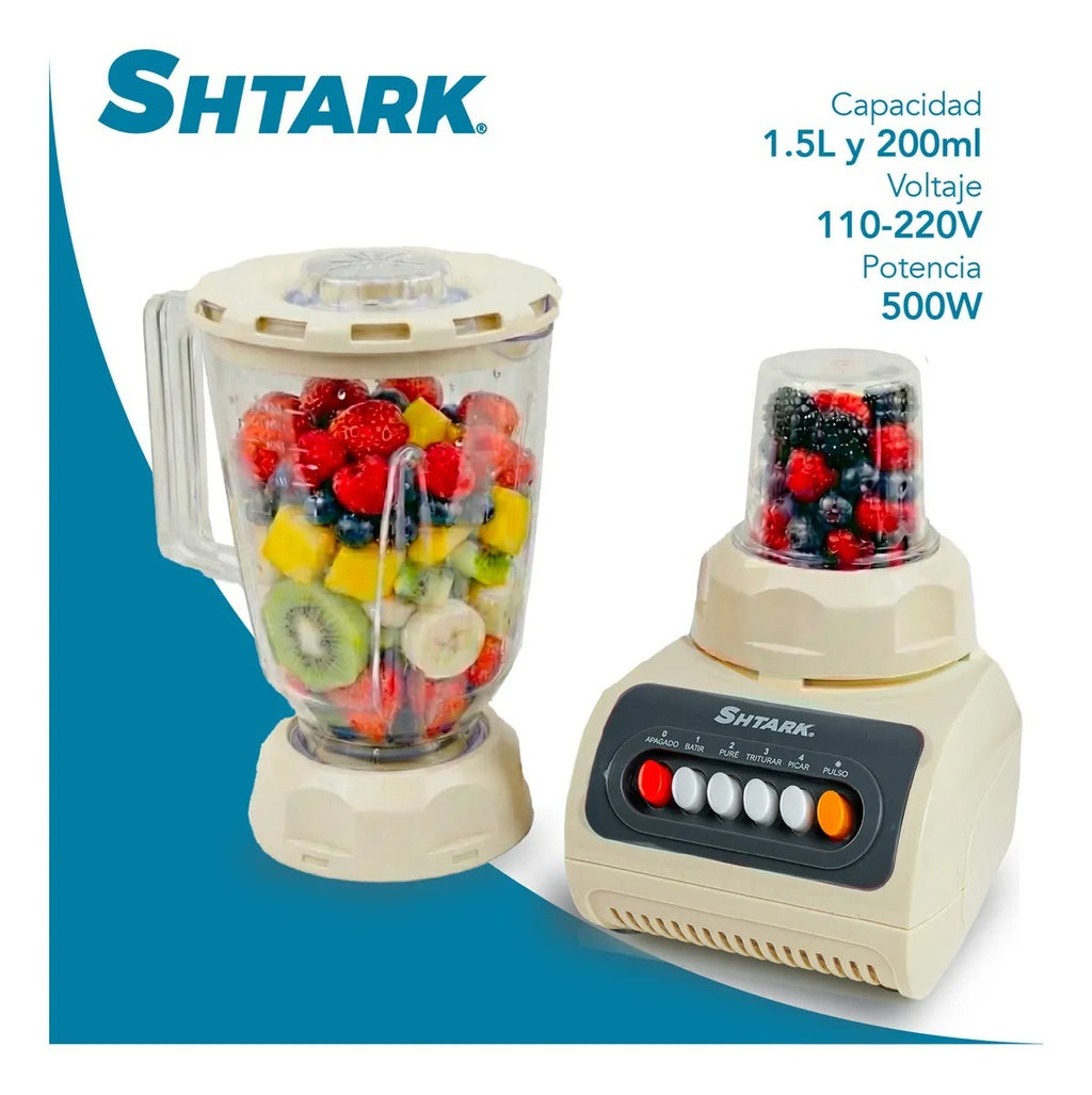 Licuadora 500W 1.5Lts SHTLE2VCR Shtark