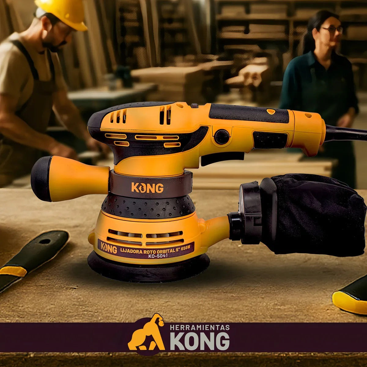 Lijadora Orbital 5" 650W KO-5041 Kong