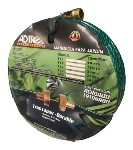 Manguera para jardín 1/2 Pulg 10m AD-230 Adir
