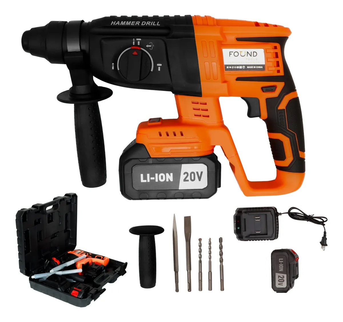 Martillo Demoledor 20V HRDM-30 Found Tools