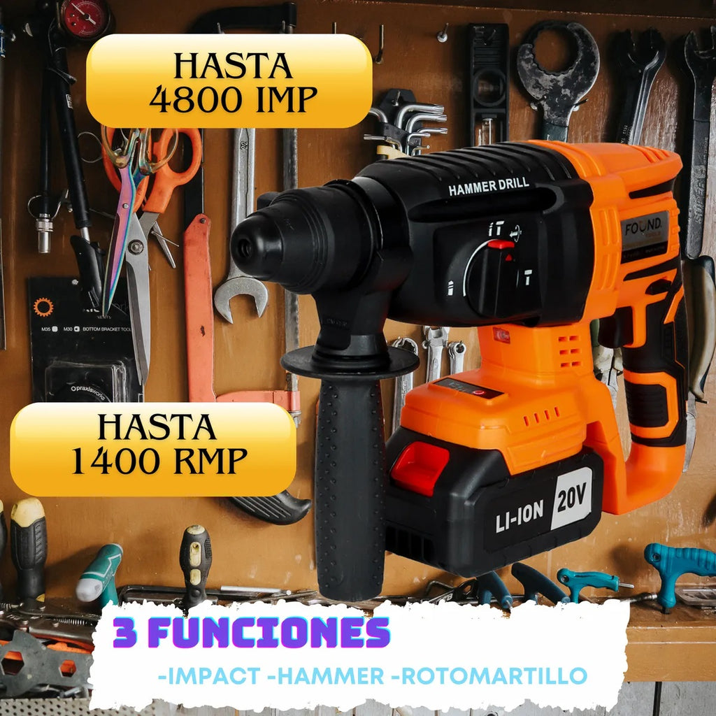 Martillo Demoledor 20V HRDM-30 Found Tools