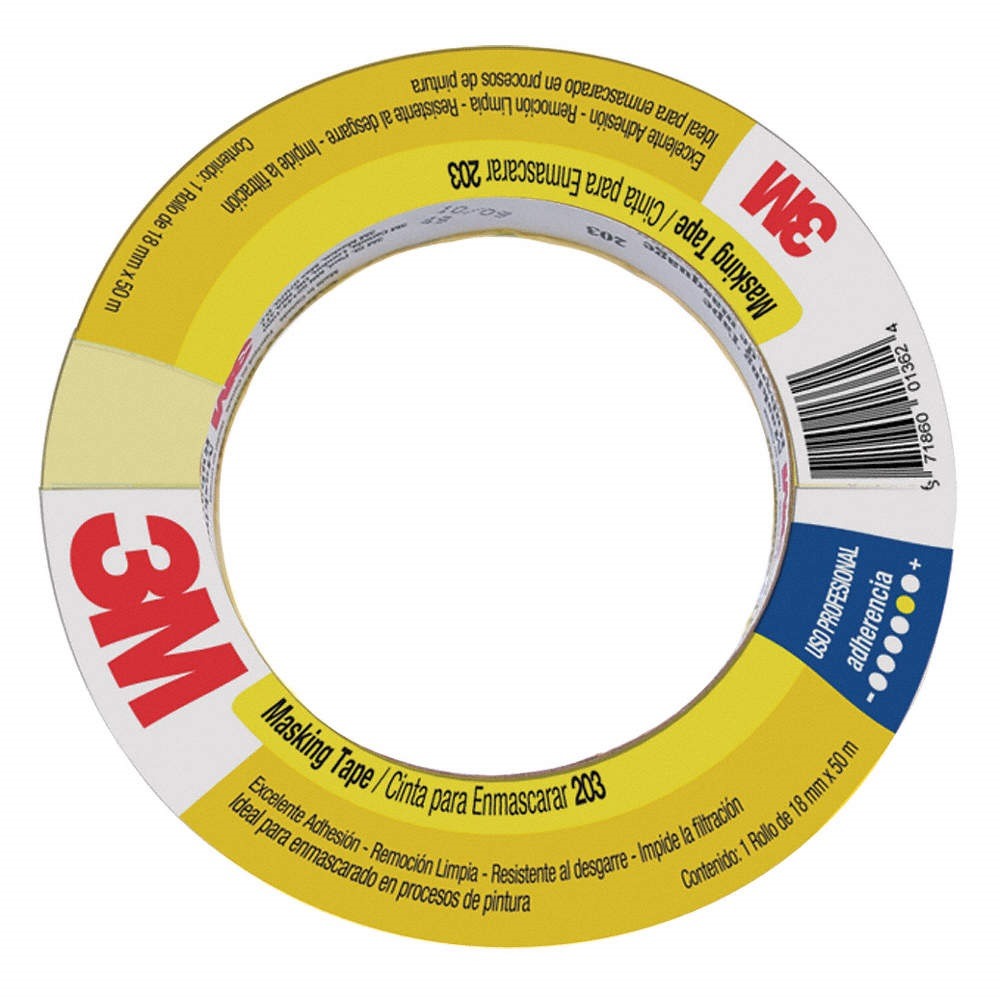 Masking Tape 203 18mm X 50M 3M