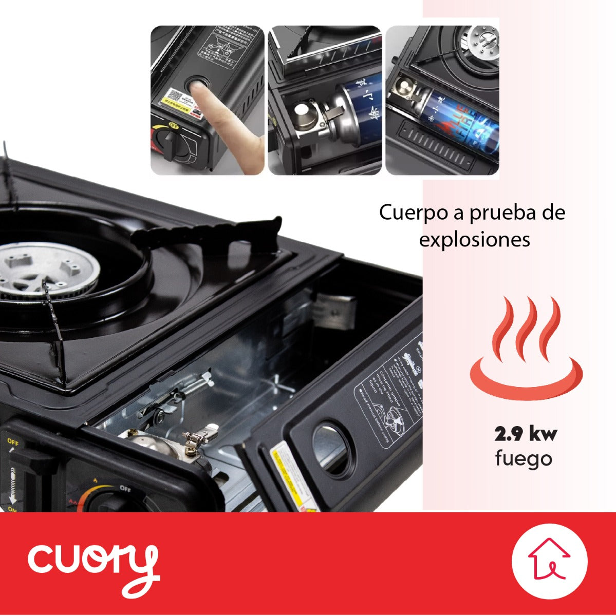 Estufa Portátil 1 Quemador shtark
