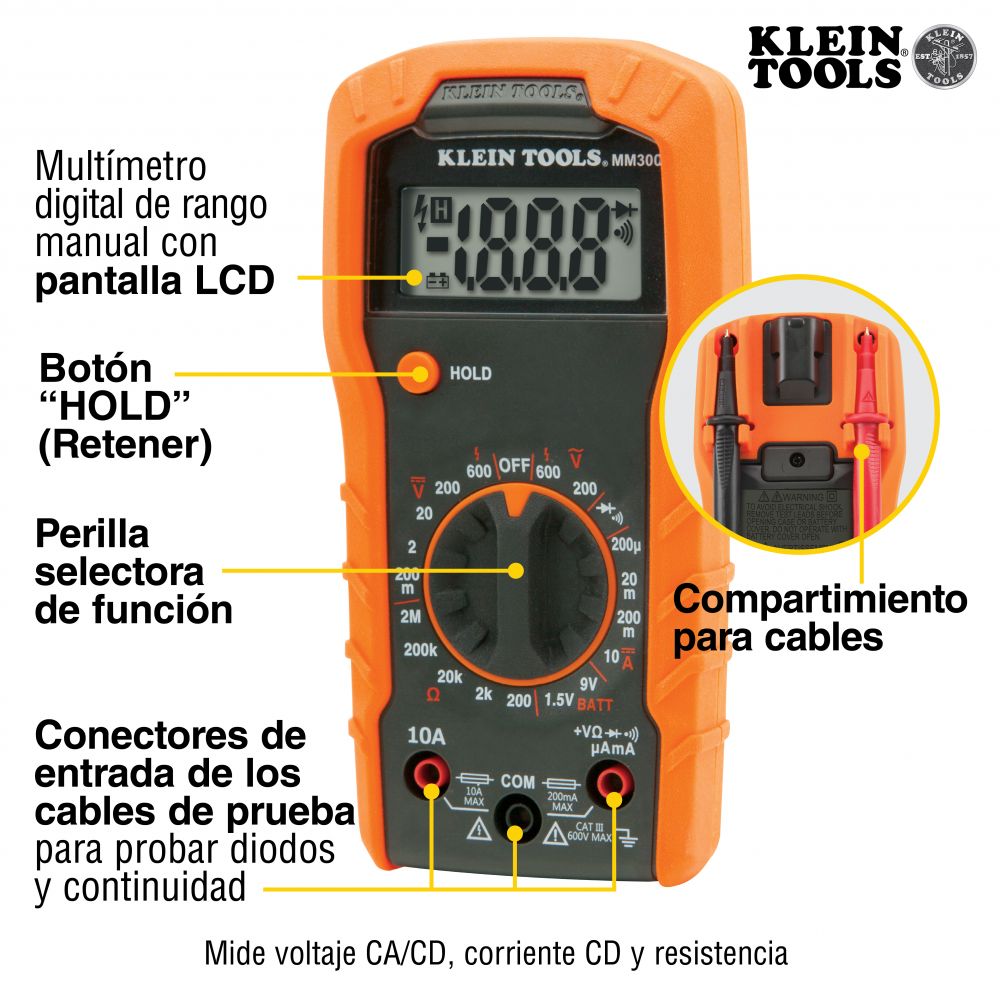 Kit De Prueba Con Multímetro 69149P Klein Tools