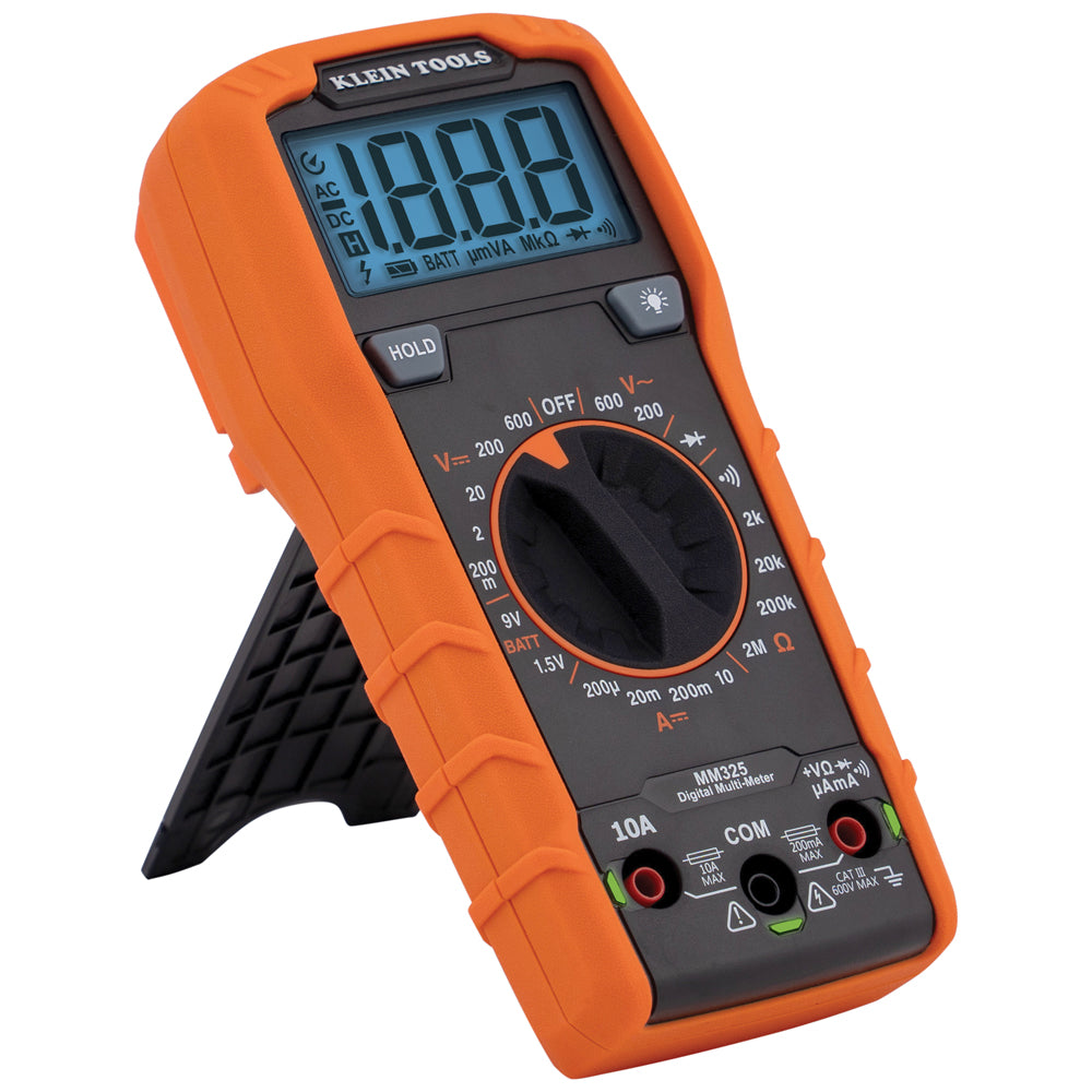 Multímetro digital con selección manual de rango de 600 V MM325 Klein Tools