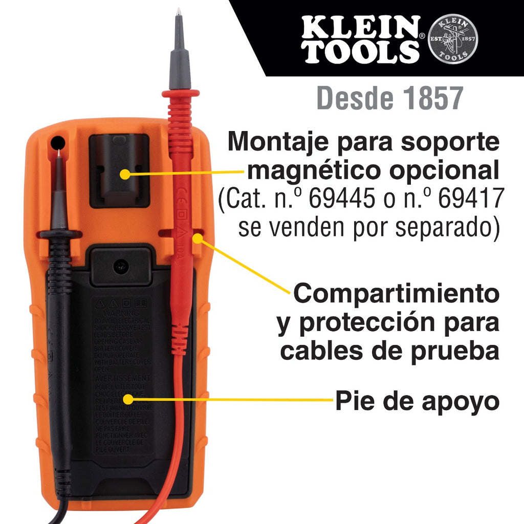 Multímetro digital de rango automático de 600 V MM420 Klein Tools