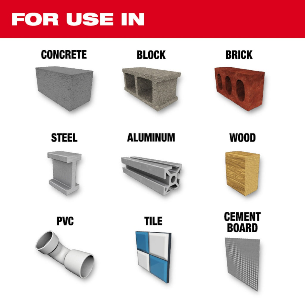 Broca de carburo Multi Material 1/2" X 6” 48-20-8892 Milwaukee