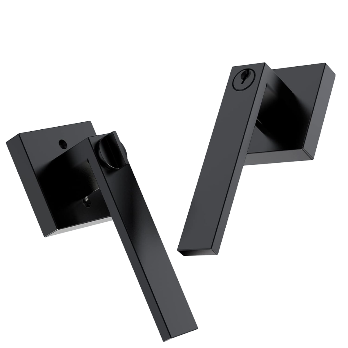 Cerradura Recamara CMD Milan R Negra Inoxx Italy