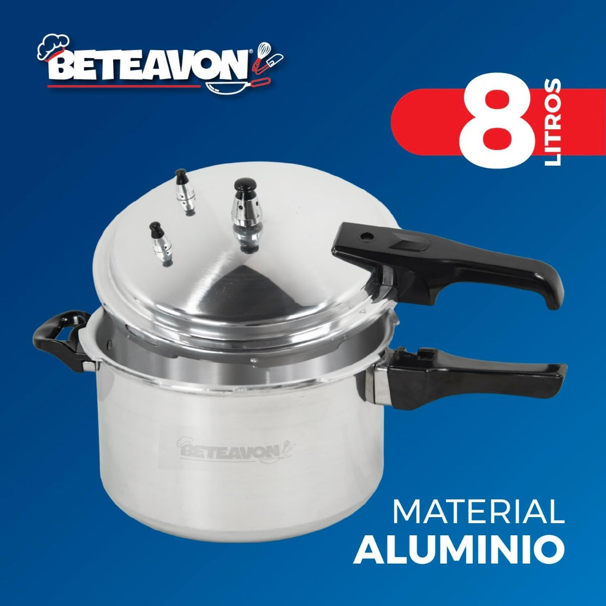 Olla de Presión 8 Lts BE08L6 Beteavon